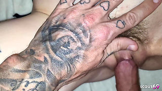 Two German Best Friend Teens Seduce Stranger to Real Amateur POV FFM Threesome Fuck