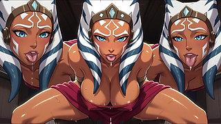 Ahsoka Tano Erotic 3D CGI Compilation Of Her Massive Curves And Provocative Poses With Dirty Talk Sweat