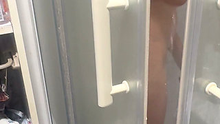 I watch her in the shower