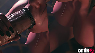 Shadowheart Baldur's Gate 3 Hot Sloppy Blowjob - Wet Messy 3D Animation