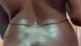 Desi Tamil Wife Renu Oiled Big Black Ass Massage by Landlord & Red Bikini Tease! Indianhotwifex