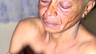 Nasty Granny Needed My Cum as Her Facial Serum
