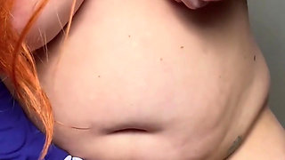 Masturbating