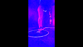 Women Feel Hot Being in the Gym and Touch Each Other in the Bathroom