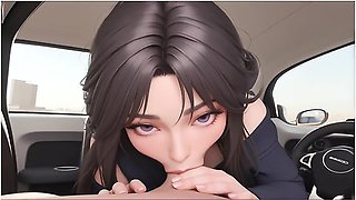 Ai Generated - Car Sex Inside The Vehicle Hard Fucking
