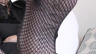 After Work, It's Time to Sniff My Fishnet Feet! Lady Victoria Valente