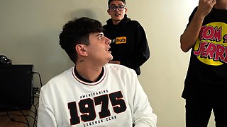Nerd Boys Fuck Their HUGE Ass LATINA Boss Filling Her Pussy