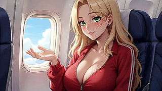 ABOVE THE CLOUDS: Mile High Club with Goddess Topless (Anime POV)