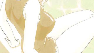 Charming squeeze's anime porn scene