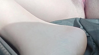 Fingering Sexy Curlisita in the Car (tight Pussy POV)