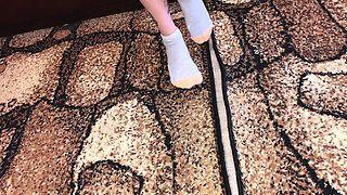 Foot Fetish Sneakers Sock and Bare Feetsfw