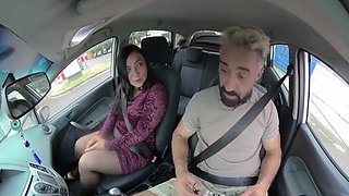Hairy MILF Needs a Big White Cock in Her Car