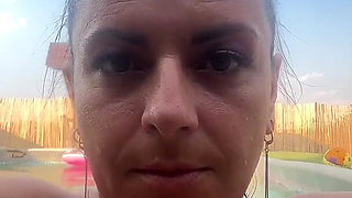 Thong Bikini Pool Tease - Wet Dance & Playful Vibes