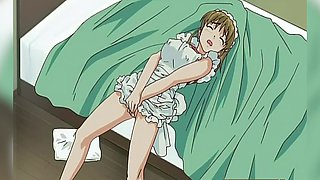 Slave in cartoon maid outfit gets rough BDSM treatment with huge boobs bouncing