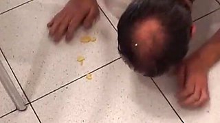 Lunch Humiliation Submissive Slave Eats off Floor