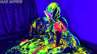 Uv Wet and Messy Gimpy Double Fisting with Patricia X