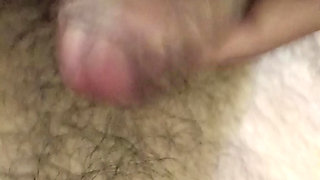 cumming on body and playing with dick