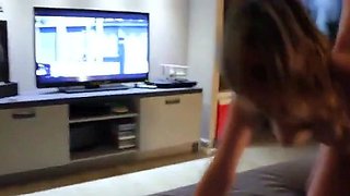 French Amateur Girlfriend: Prise Devant Son Mec