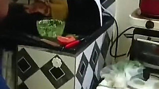 Distracted employee takes cumshot in the ass without knowing