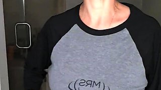 Milf brunette masturbating with toy ass