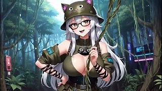 Just a Funny Anime Soldier in Forest, Ai Animation