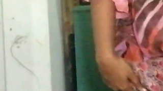 Desi Maid Dressed with Wife's Sexy Outfit and It Was Reviling Desi Big Assets Wanted Him to Fuck Her