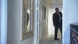 Longhaired lover fuck his wife in his own house