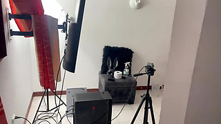 What happened when the neighbor decided to stop by to say hello