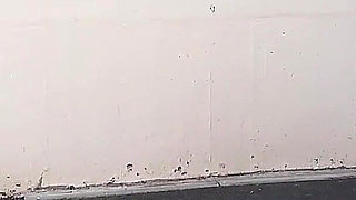 Granny Walking Outside in Black Leggins