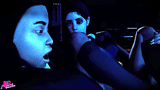 Rainy Night Rendezvous: Kylie's Nylon Surprise