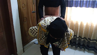 Dirty Stepaunty Fucked by Her Stepson While Cleaning House