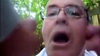 Double Fun with Daddy Outdoors