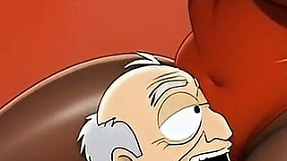 Married Cuckold Worships a Big Black Ass. Cartoon