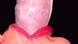 CLOSE UP: FINEST Tugging HATCH made You JIZZ TWO TIMES in TROUSERS! Raw VOLUPTUOUS ORAL JOB thru LINGERIE ASMR