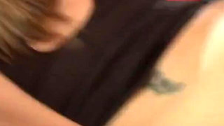 Hot MILF in fishnets fucked and milked on big tits