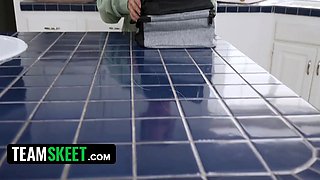 If you don't tell your dad i nailed the neighbour, i'll let you coat my face with your jizz