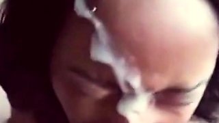 Ebony Amateur's Massive Facial