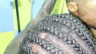 Blacks Only Pre Shoot Shower Time Turned Into Love Making with These Sexy Bi Ebony and Her Man