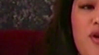 Horny Brunette in Wild Threesome with Two Studs