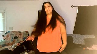 Curvy Indian Persuades Boss with Orgasmic Solo Show