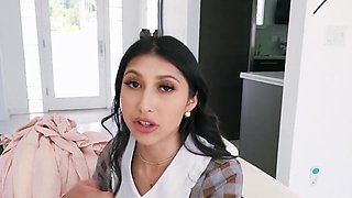 A MILF and a babe are working together on a penis