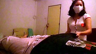Sexy Asian Nurse Outfit Escort Gives BBFS Massage and Ride