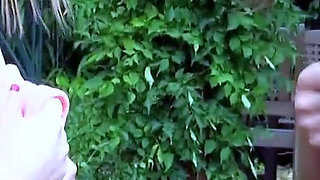 Two horny skinny teen lesbians are rediscovering their bodies outdoors