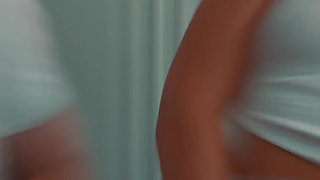 Family House S1e5 Aunty Caught Step Stepsister Milan Cheek Fucks with Step Stepbrother in Share Bed