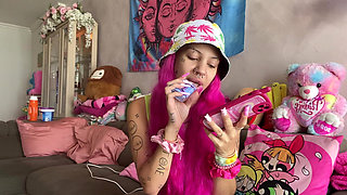 POV Vaping While Calling My Cuck Boyfriend Telling You Im Cheating on You While Youre Resting at Night with Bigger Cocks Vape Fe