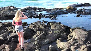 Blonde emo amateur solo masturbation