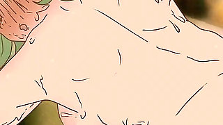 Tatsumaki with Huge Ears Stuck in the Open Ocean on a Raft! Hentai "one Punch Man" Anime Porn ( Cartoon 2D )