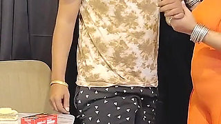 Hairy Step Stepsister Teaching Usage of Condom to Step Stepbrother
