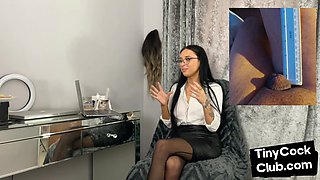Femdom beauty babe comment smalldicks