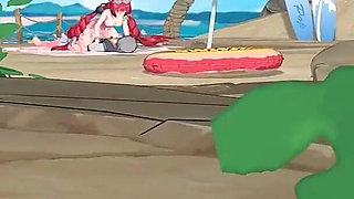 Zenless Zone Zero - Yuzuha and Alice’s Secret Beach Sex with Wise - Seductive Moans - 3D NSFW Animation